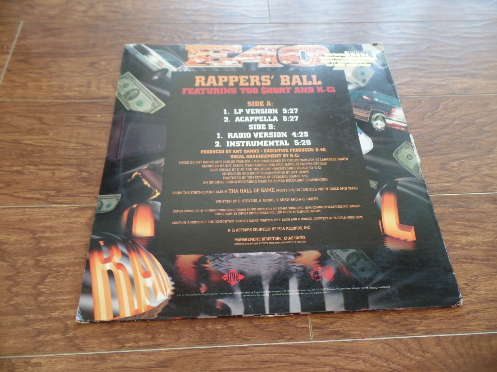 E-40 Featuring Too $hort & K-Ci – Rappers’ Ball 12″ PROMO 1996 Vinyl Record