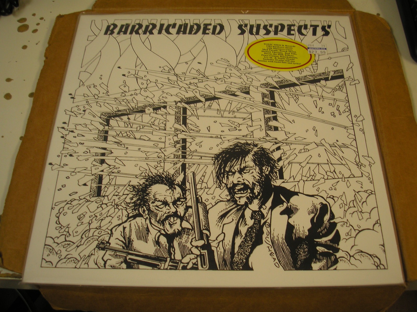v/a – Barricaded Suspects compilation LP new Toxic Shock reissue punk hardcore