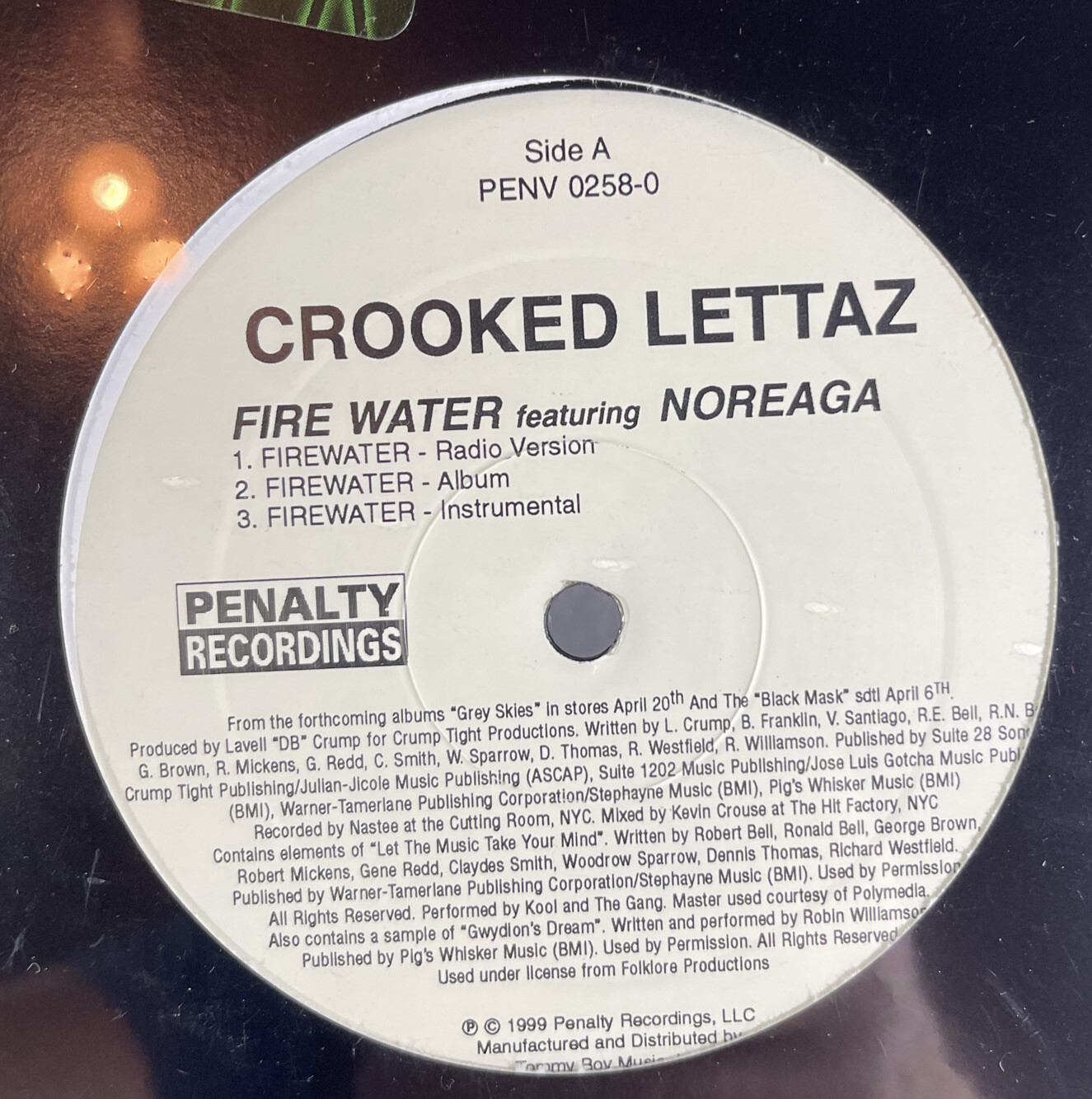 Vintage 1999 Crooked Lattaz LP Album Firewater Get Crunk Noreaga New Sealed
