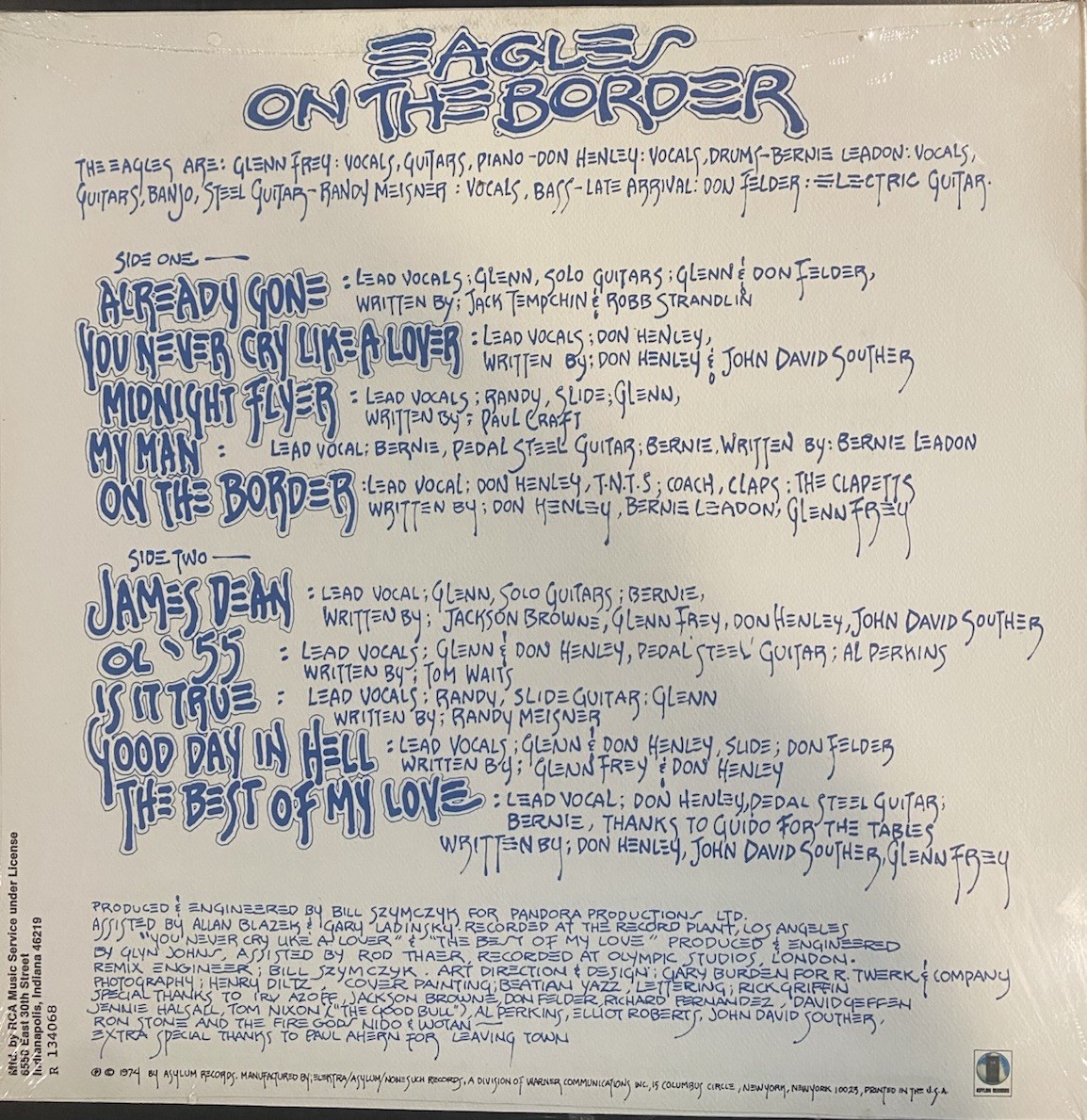 The Eagles-On The Border Lp Sealed