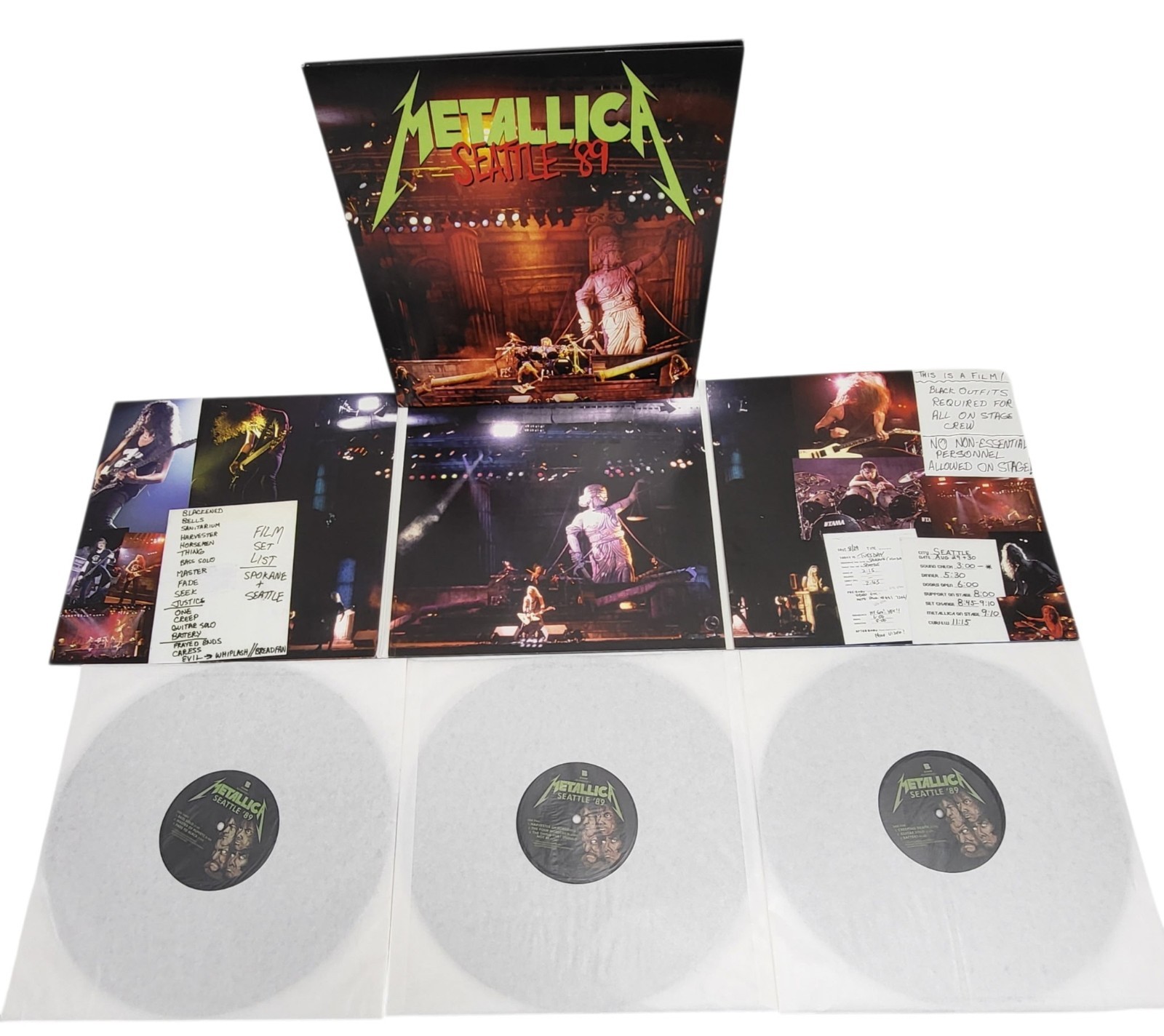 NEW Metallica And Justice For All Remastered PARTIAL Deluxe Box Set Seattle ’89