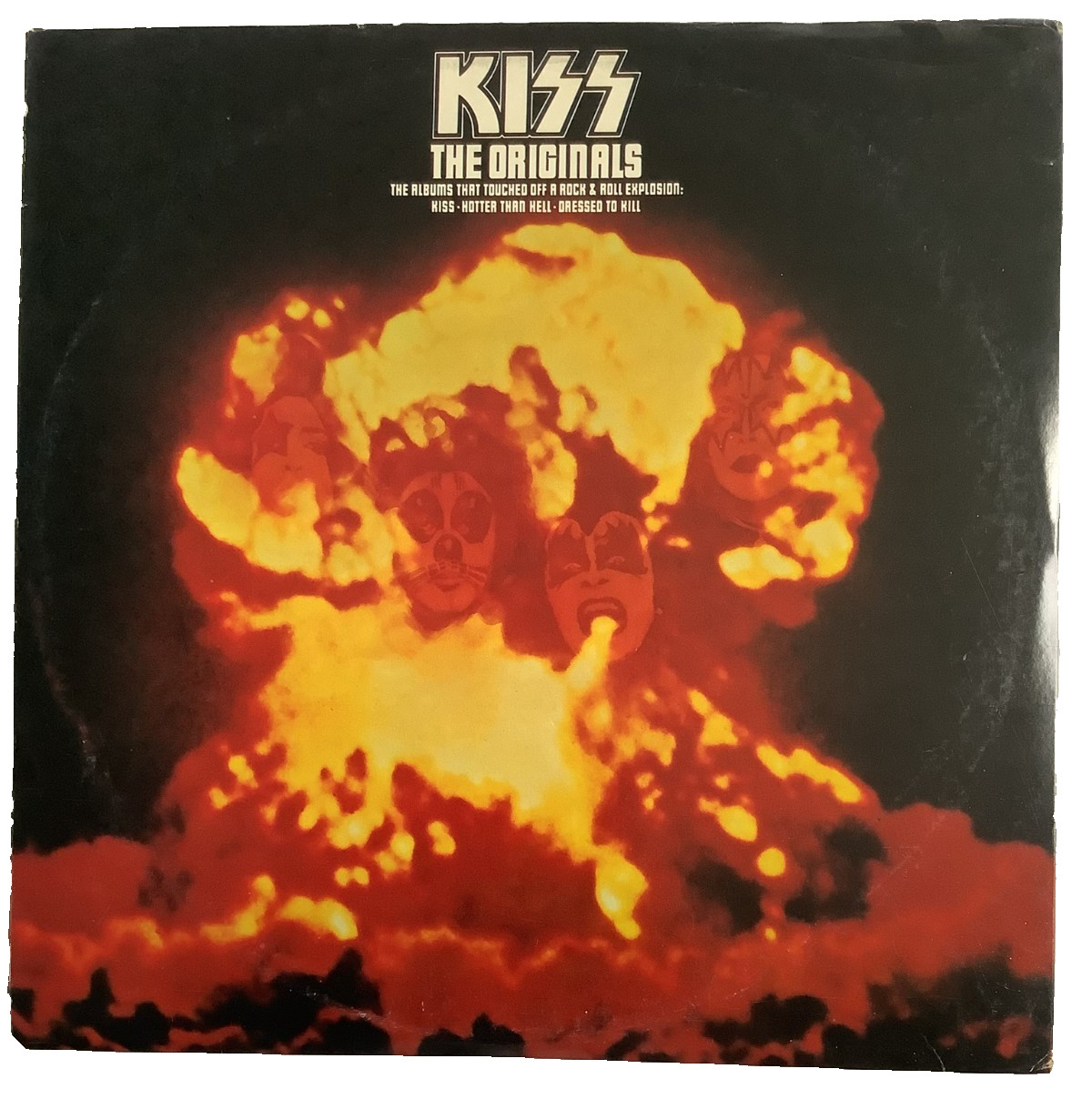 KISS THE ORIGINALS 3-LP VINYL ALBUM SET WITH BOOKLET STICKERS, CARDS NBLP7032