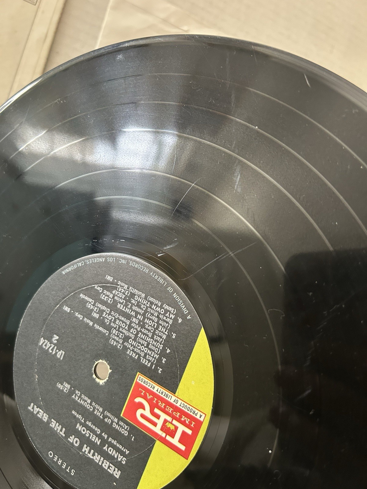 SANDY NELSON Rebirth Of The Beat Vinyl Record LP G-/F Pop Rock