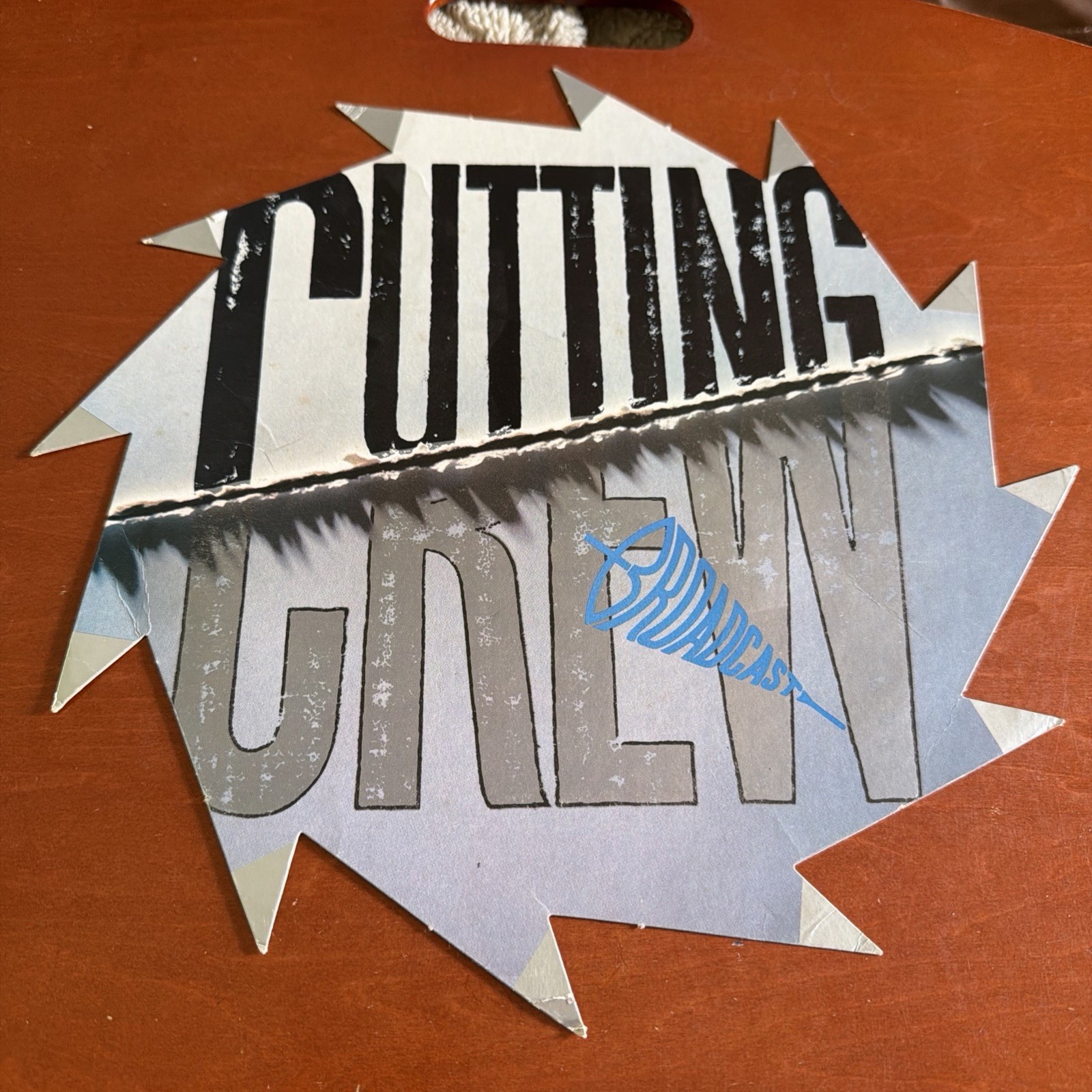 Cutting Crew Lp Broadcast 1986 Poster Flat Promo EXTREMELY RARE