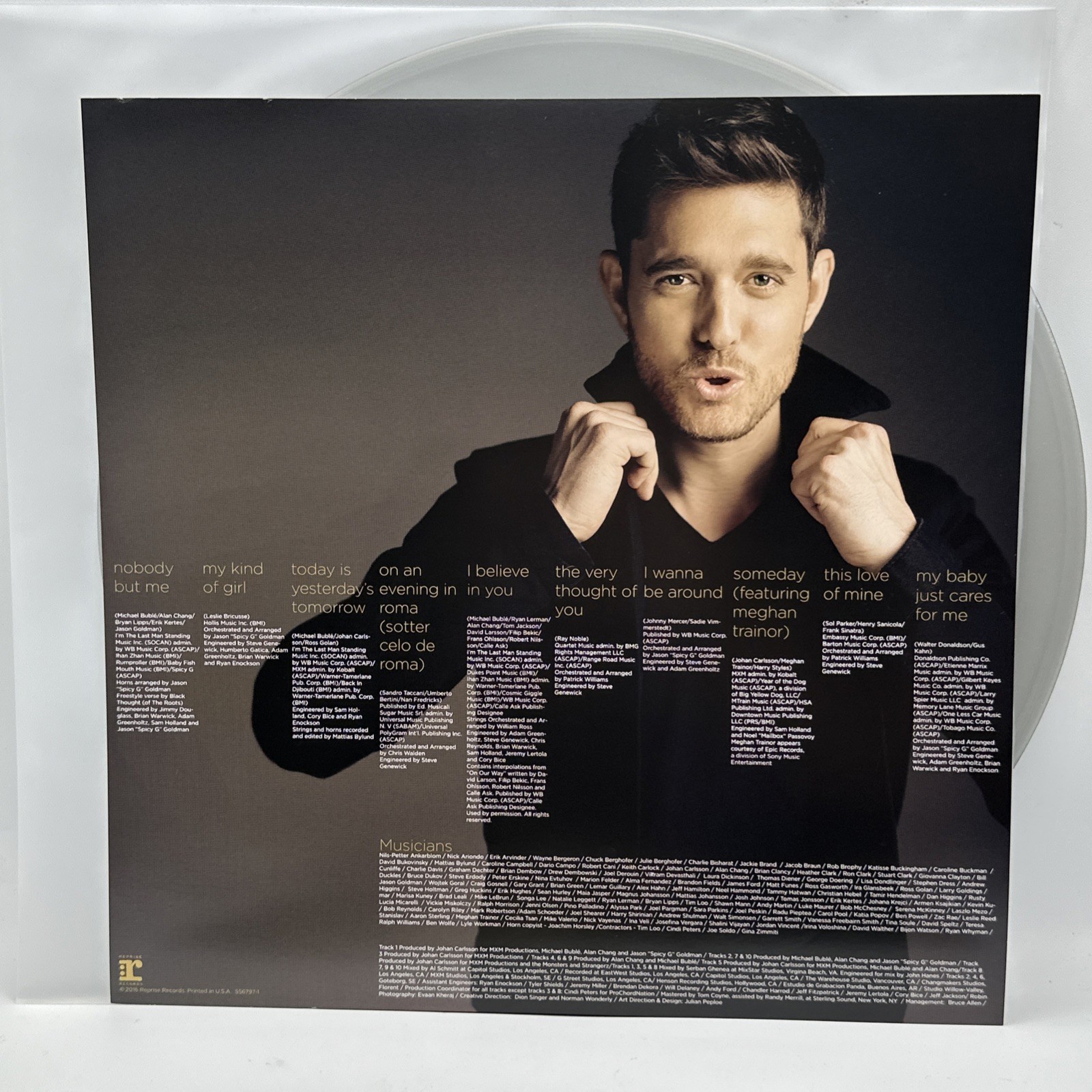 Michael Bublé – Nobody But Me – 2016 US Silver Press Vinyl (NM) Ultrasonic Clean