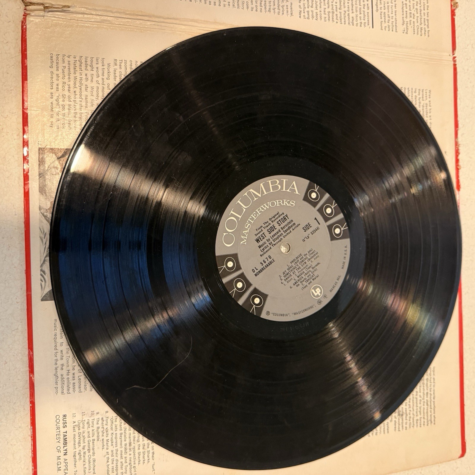 West Side Story Soundtrack Record original vinyl album signed Johnny Green