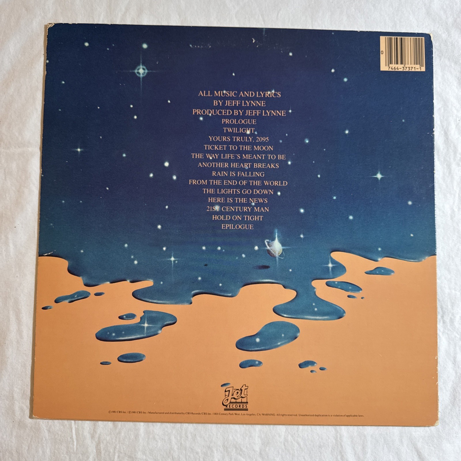 Electric Light Orchestra Time Jet Records Vinyl LP W/insert VG+/VG+