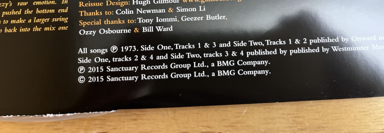 Sabbath Bloody Sabbath by Black Sabbath (Record, 2015) AS IS see photos