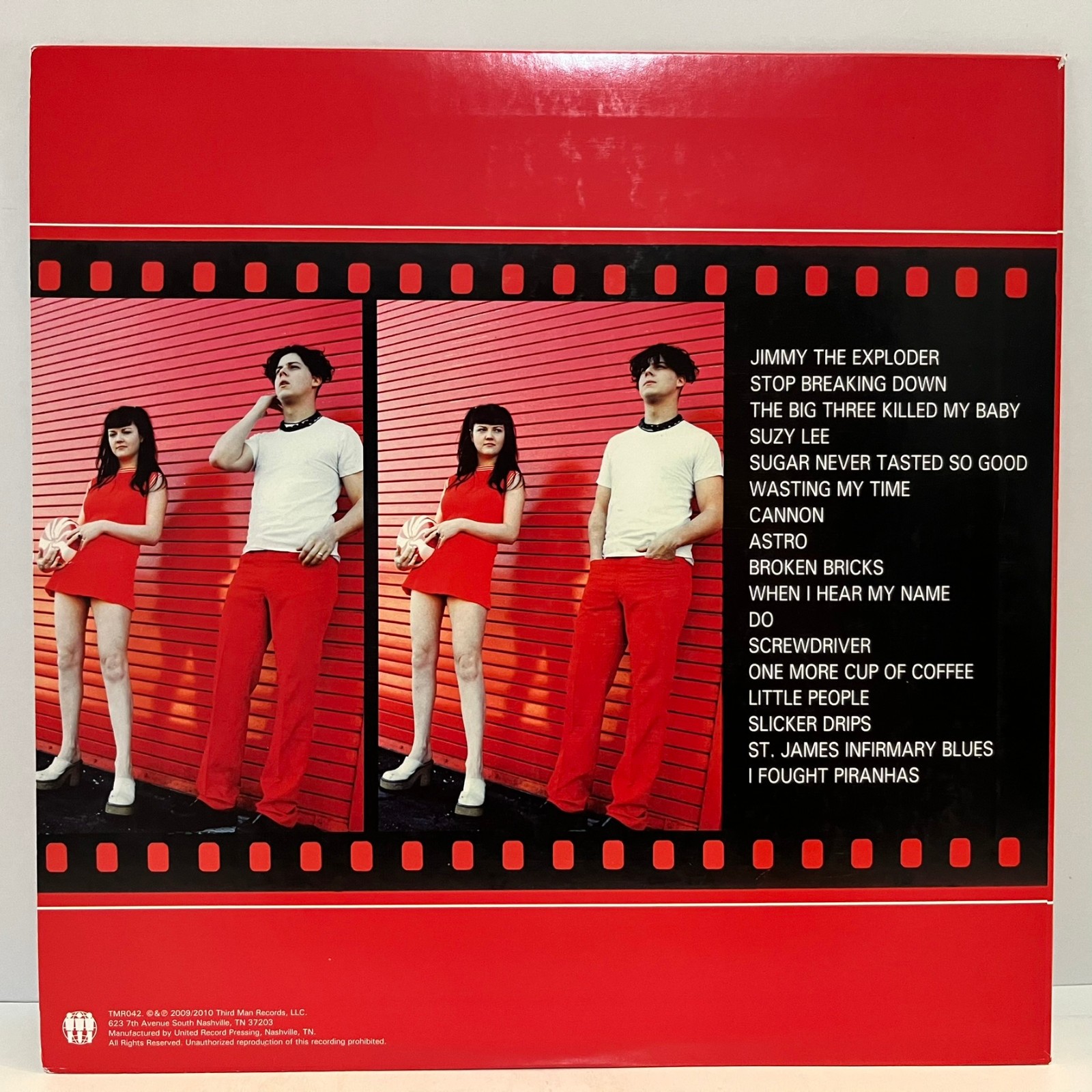 THE WHITE STRIPES – Self Titled (2010) – 12″ Vinyl Record LP – VG+