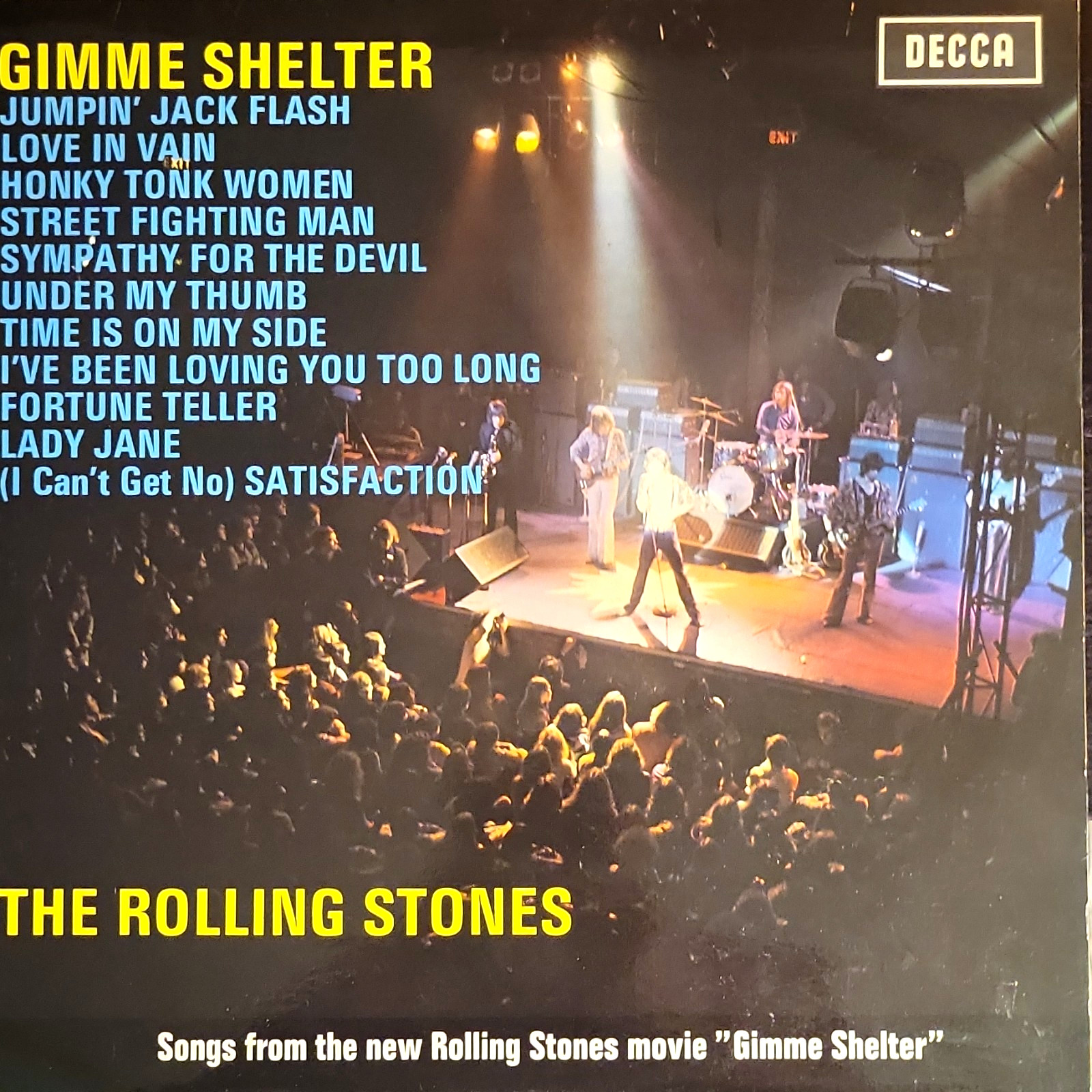 The Rolling Stones Gimme Shelter Decca 1971 Black Vinyl LP Stereo