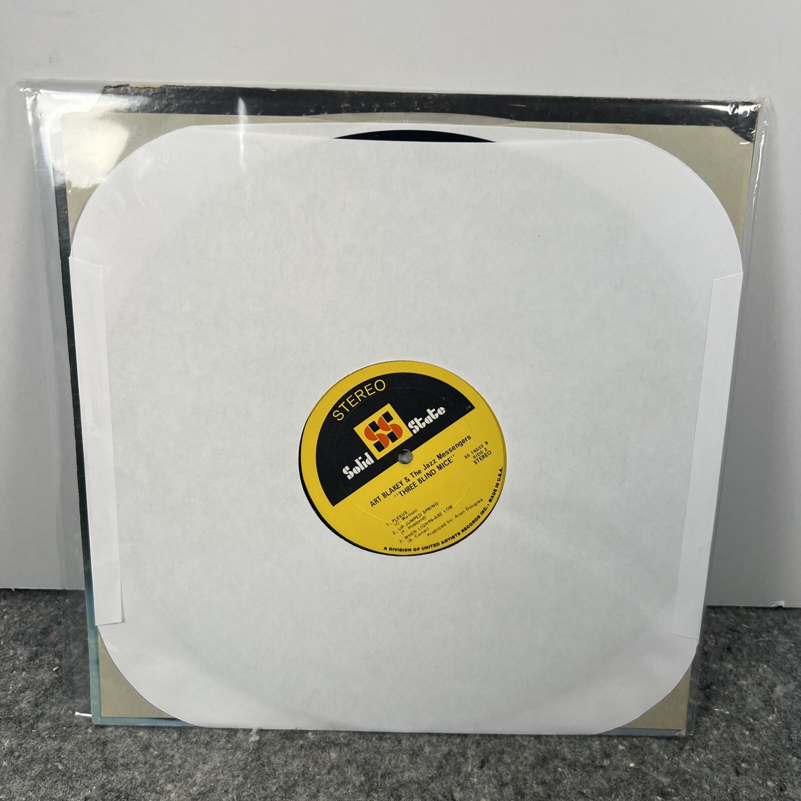 ART BLAKEY – 3 Blind Mice LP – Solid State – SS 18033 – VG to VG+/G+