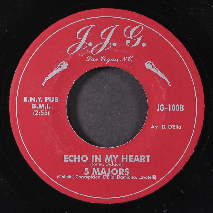 5 MAJORS: echo in my heart / it’s been so long JJG 7″ Single 45 RPM