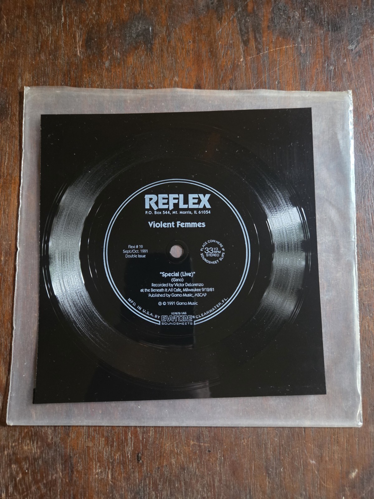 Violent Femmes/Killing Joke – Special/Money Is Not Our God 1991 7″ Flexi Disc NM
