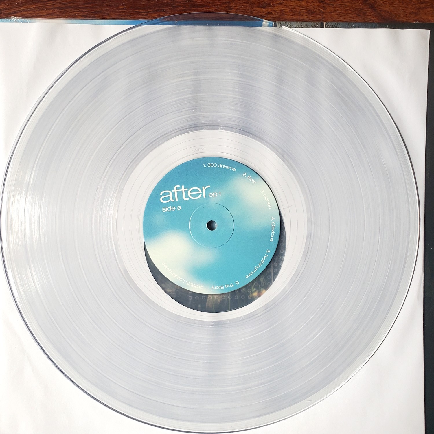 After EP1 + EP2 Vinyl Signed Jacket Cover CLEAR color AUTOGRAPHED