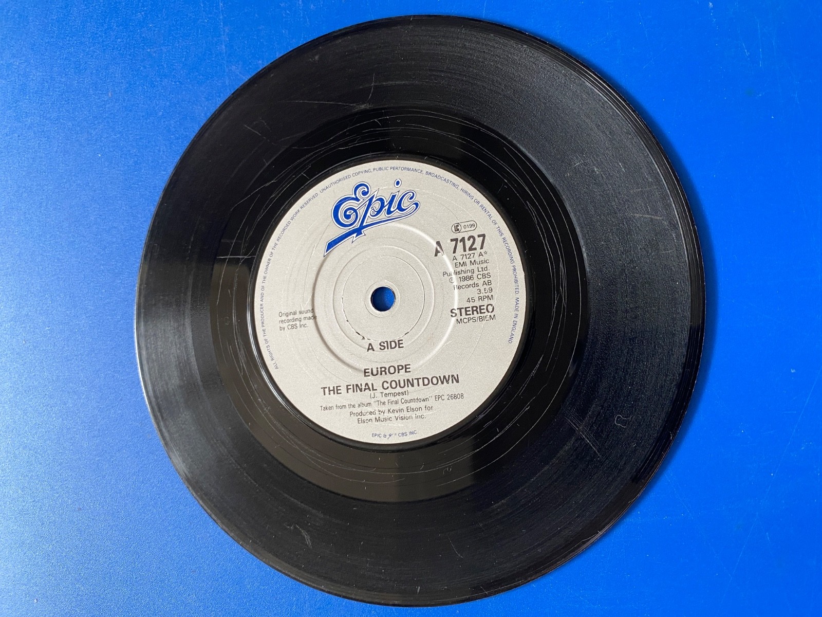 Europe – The Final Countdown (7″, Single) (Fair (F))
