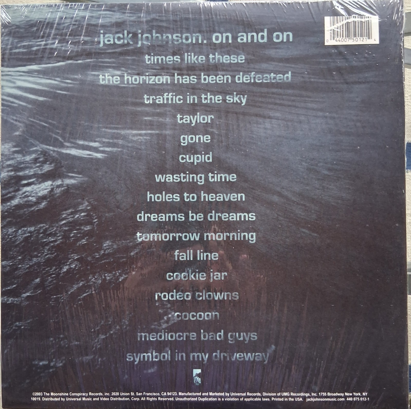 🌊 Jack Johnson On And On 2003 Sealed LP 1st Press Vinyl NEW