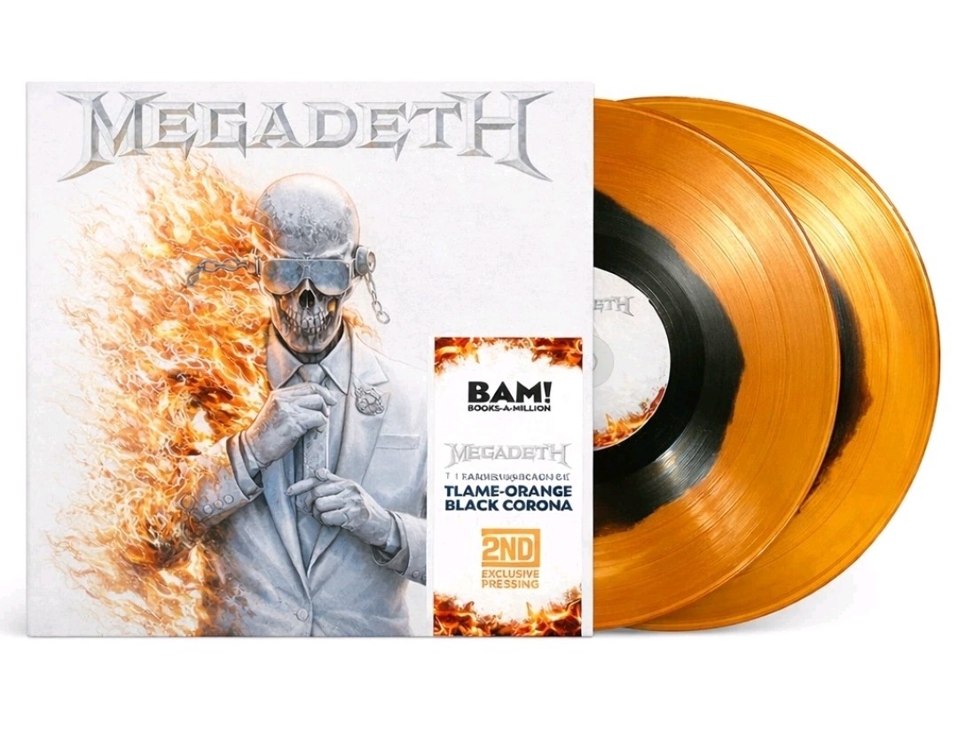 MEGADETH Translucent Orange & Black Vinyl 2xLP [IN-HAND!] 🆕 ✅