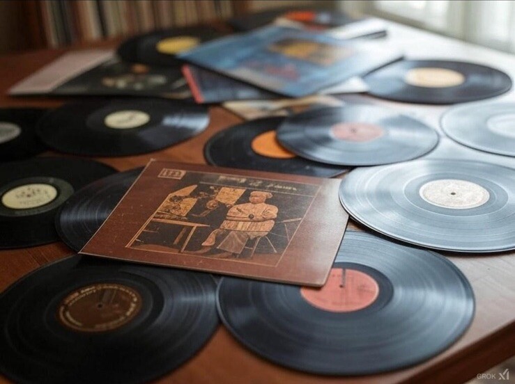 Mystery Vintage 5 Vinyl Record Lot