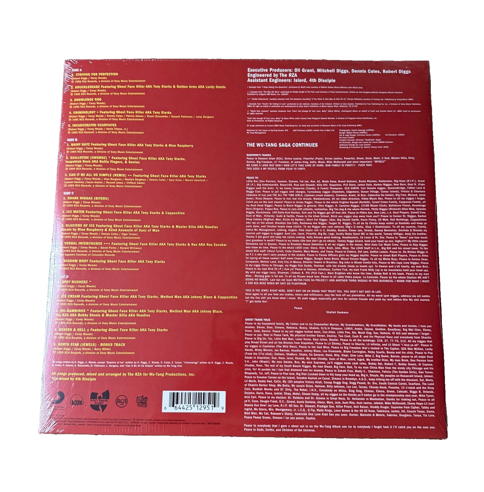 Raekwon Only Built 4 Cuban Linx Purple Vinyl 2LP Sealed Wu-Tang Clan