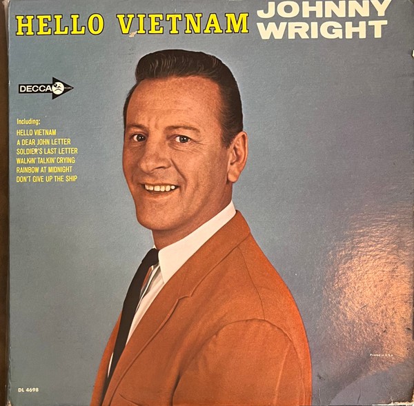Johnny Wright , Hello Vietnam, (LP, Album, Mono, Pin), VG, 4116085926