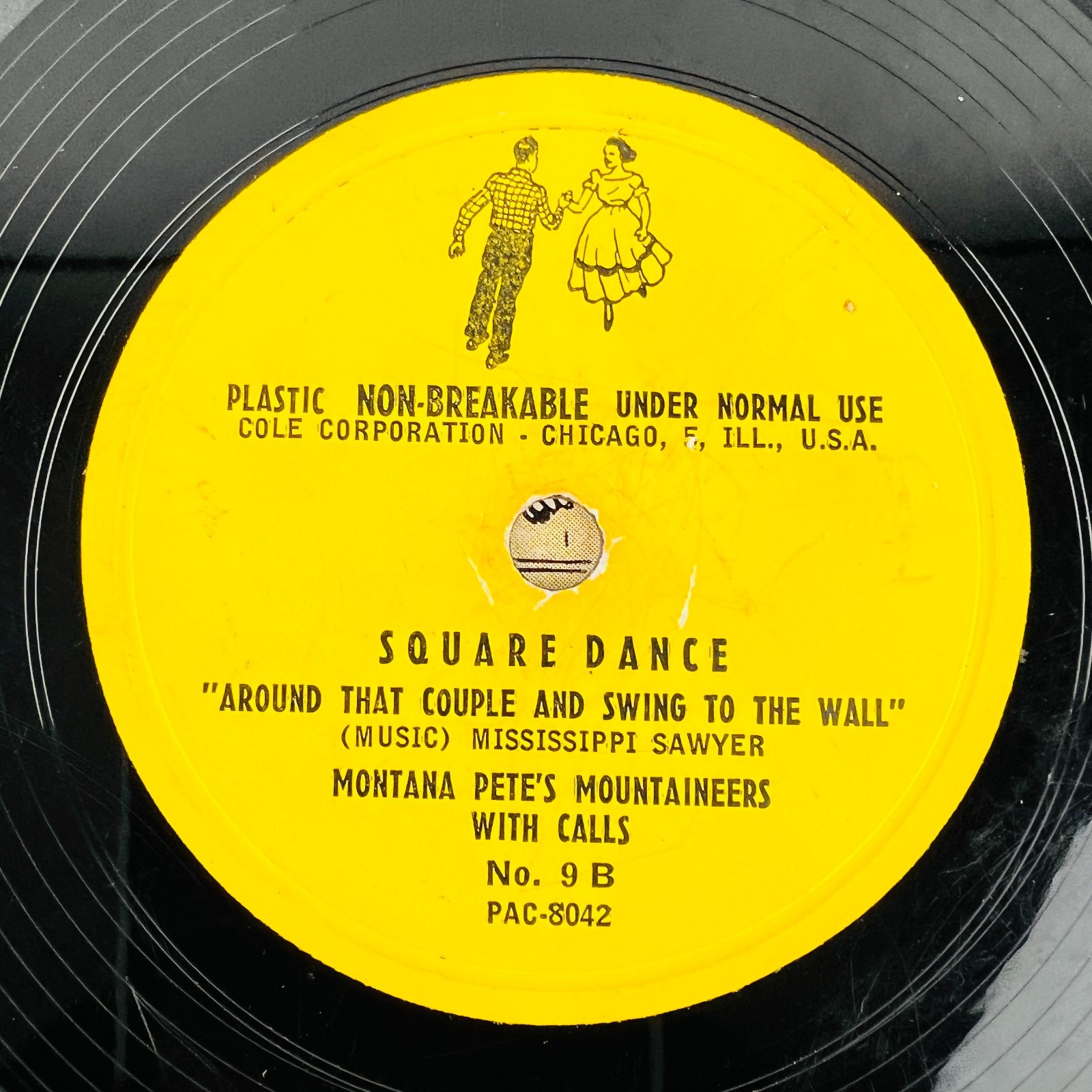 Montana Pete – Square Dancing With Calls 78RPM Single Record 3x 10″ Vinyl 78 RPM