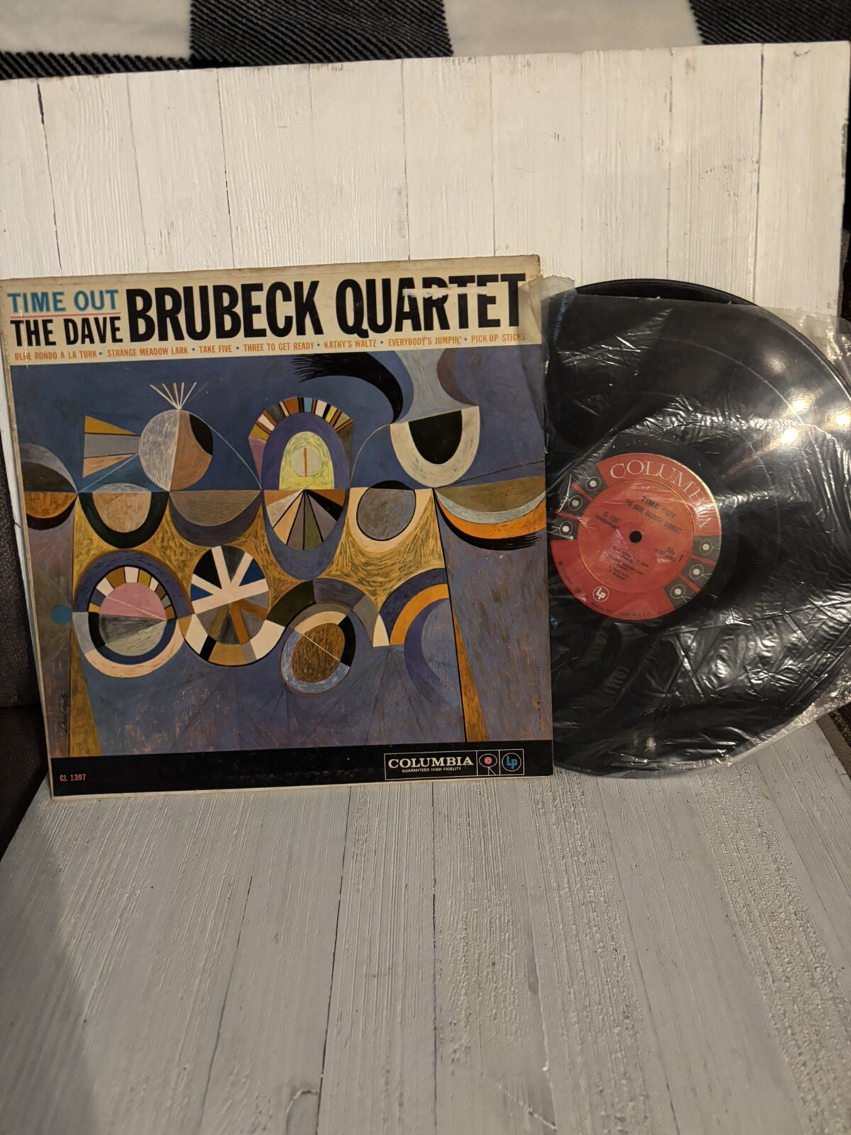 Dave Brubeck Quartet Time Out LP Record Album Vinyl 6 Eye Red Label
