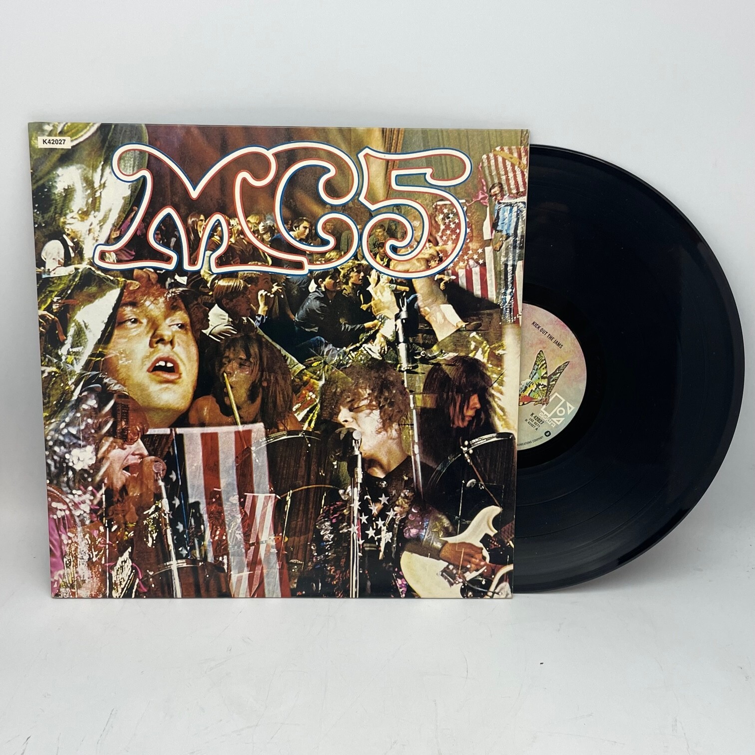 MC5 Kick Out The Jams 1977 UK Reissue Vinyl LP Elektra Garage Psych Punk Rock EX