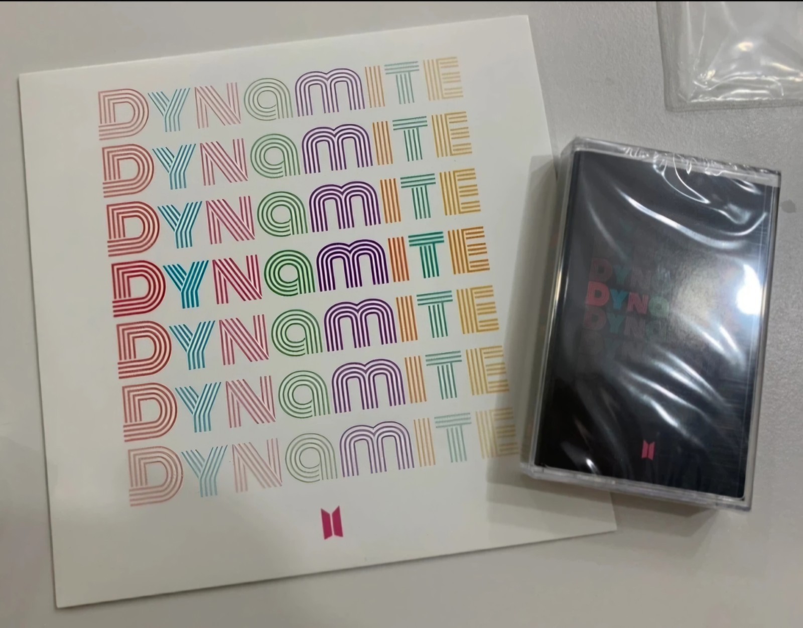 BTS Dynamite Limited Edition 7″ Vinyl LP (Open/Mint) & Cassette Tape (Sealed)