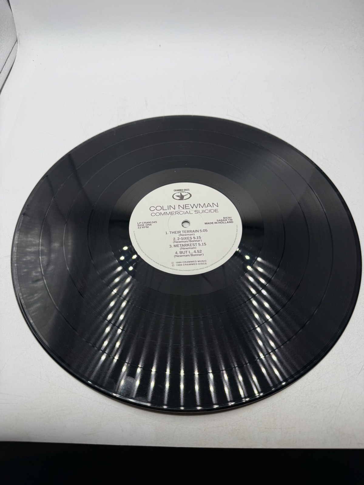 Colin Newman Commercial Suicide Vinyl Record Made in the United Kingdom
