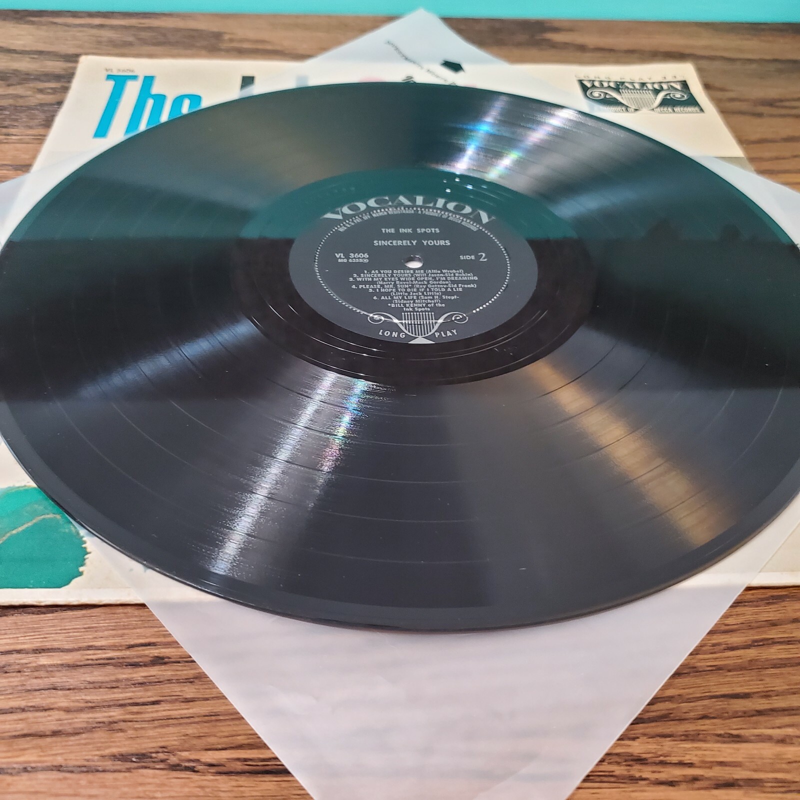 THE INK SPOTS –  Sincerely Yours – Vinyl LP Vocalion VL 3606, vintage, used