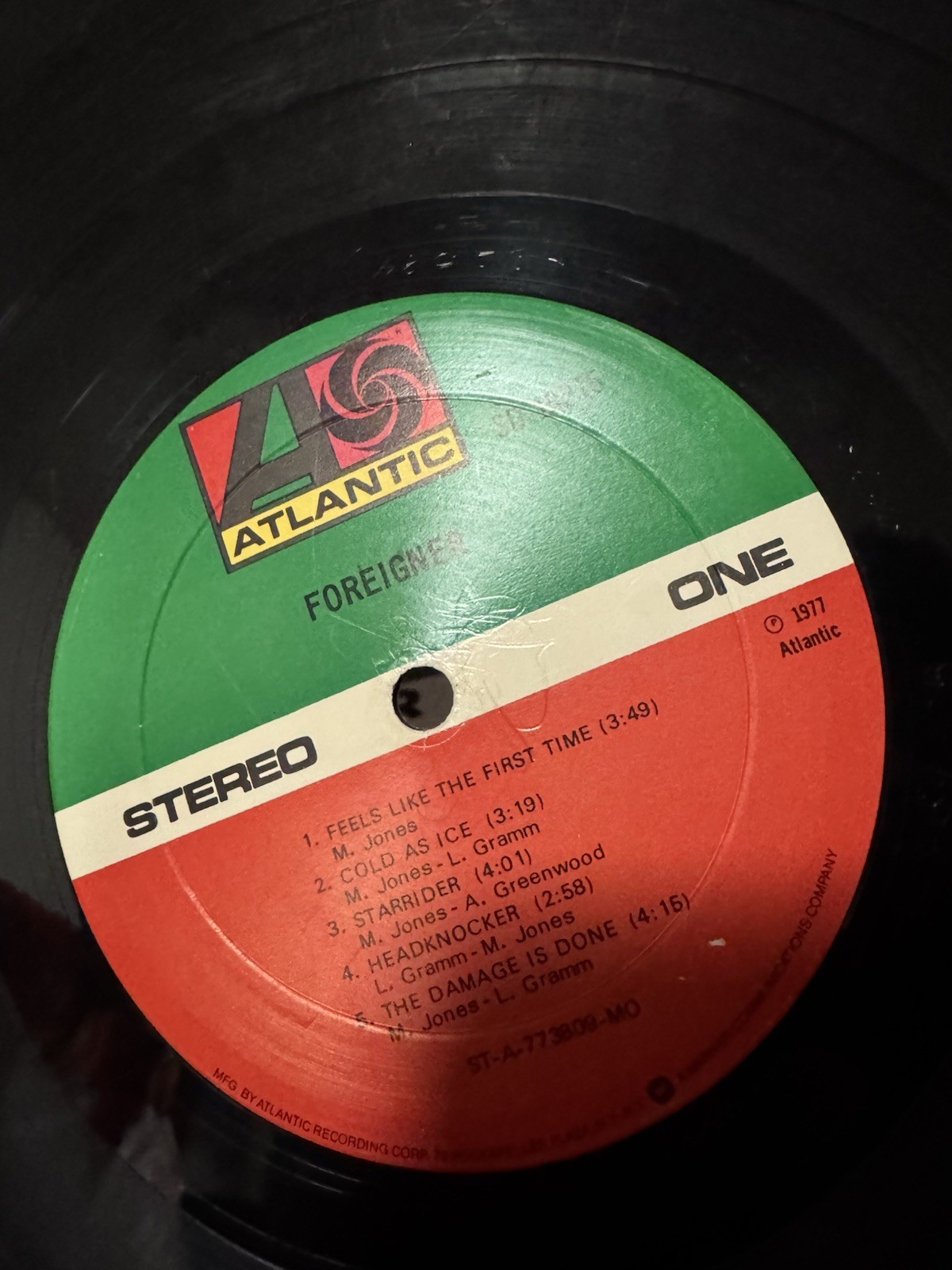 Foreigner- Self Titled- LP 1977 Atlantic SD 19109