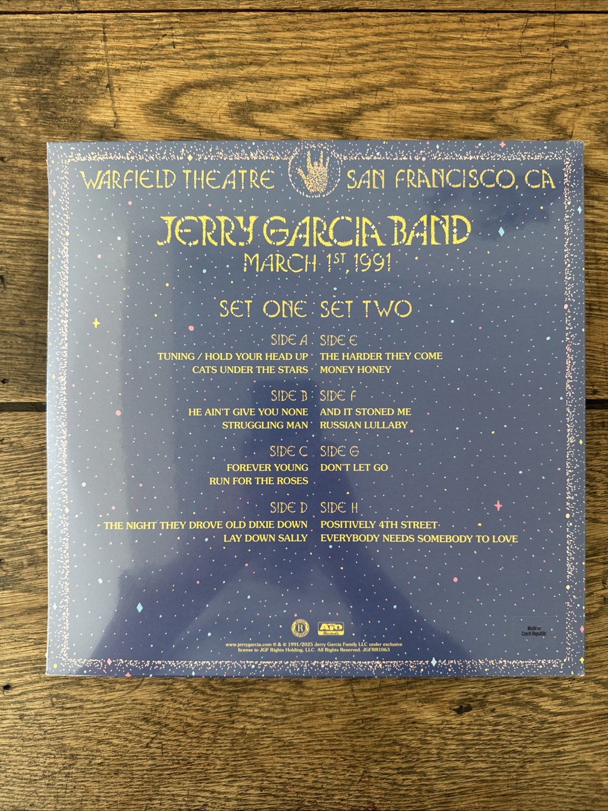 Jerry Garcia Band – Live at The Warfield: March 1st, 1991 [4-LP] NEW Box Set