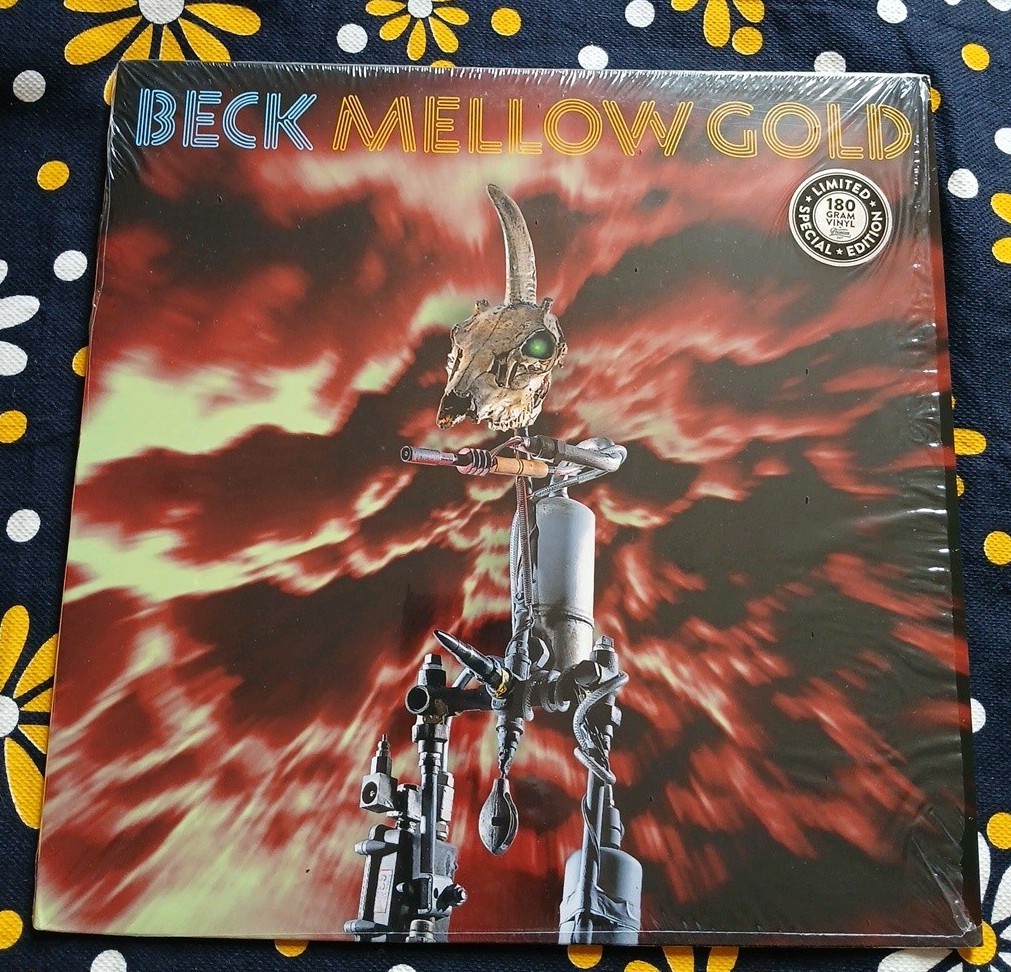 Beck Mellow Gold 2016 Numberd Reissue Red & Black Smoke Vinyl!