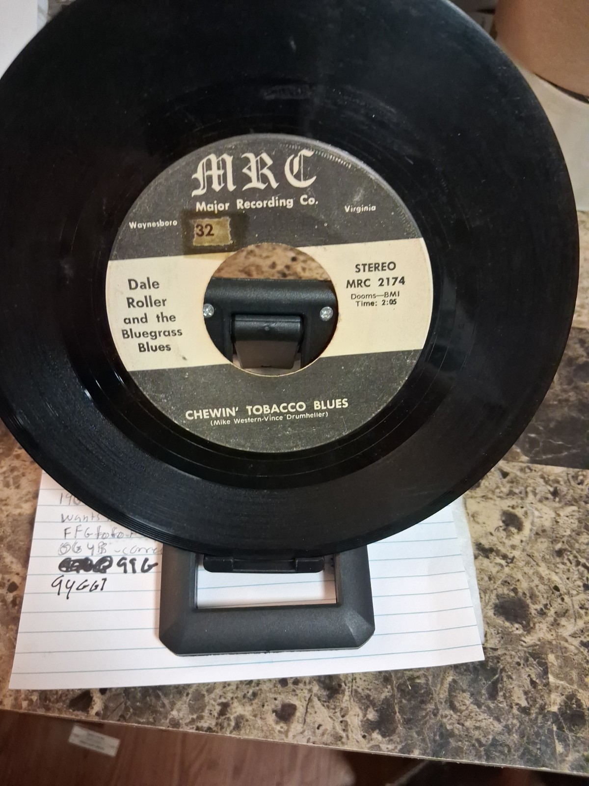 Dale Roller And The Bluegrass Blues 45rpm