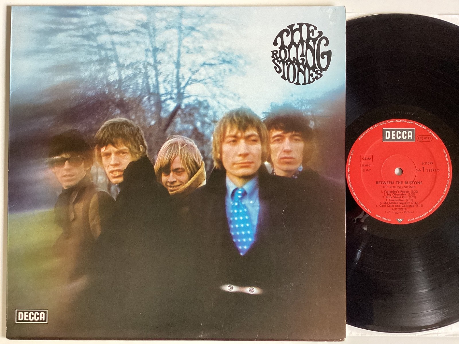 THE ROLLING STONES, between the buttons VINYL LP STEREO DECCA 1974 re-issue EX L