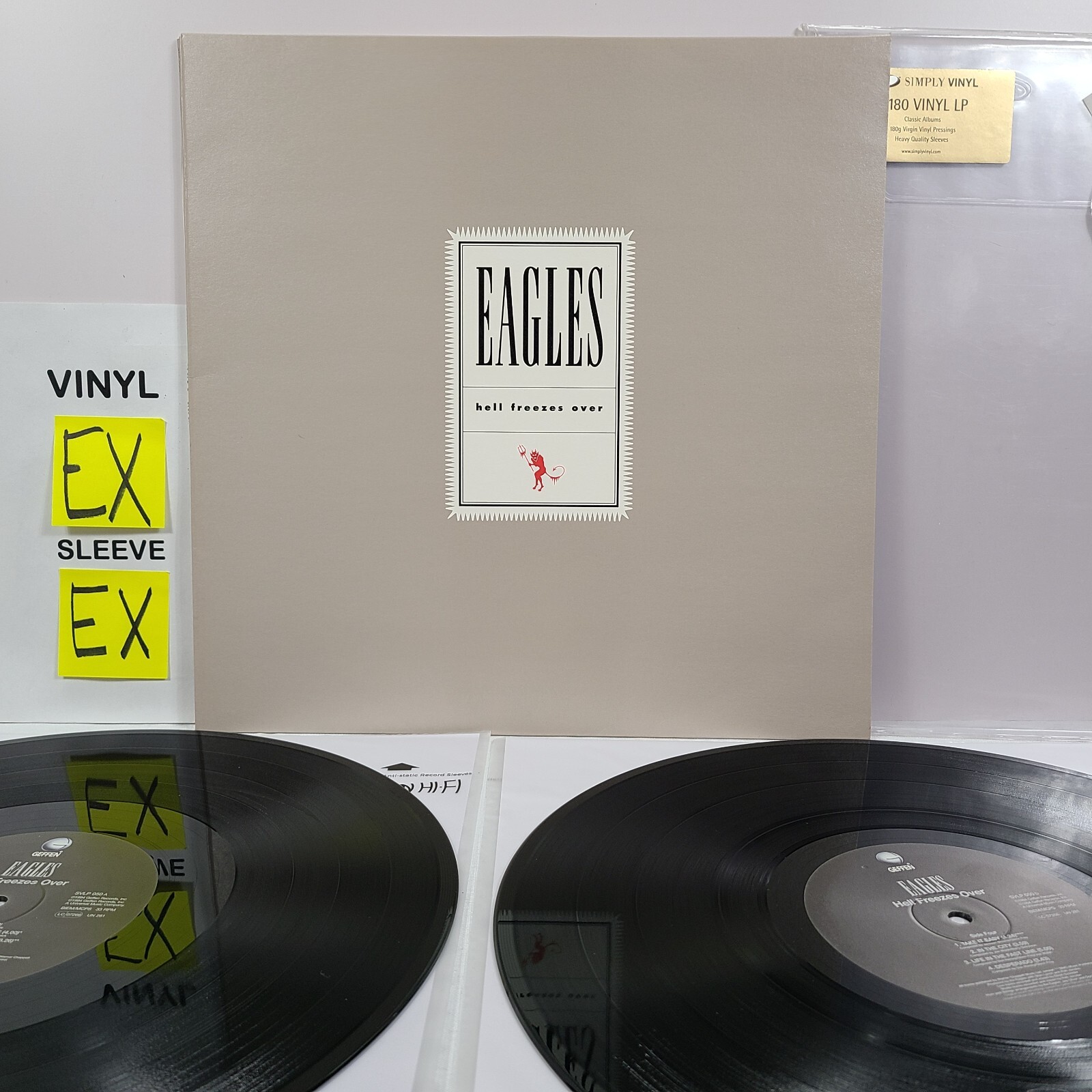 Eagles Hell Freezes Over 2 LP Simply Vinyl 1998 180 gram EX Vinyl & Sleeve #z58