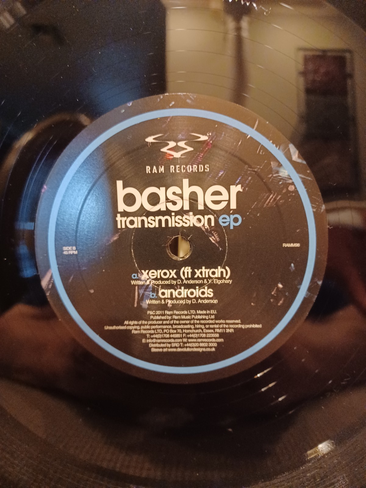 BASHER Transmission EP USED RECORD IN VERY GOOD PLUS/EXCELLENT COND Import RAM