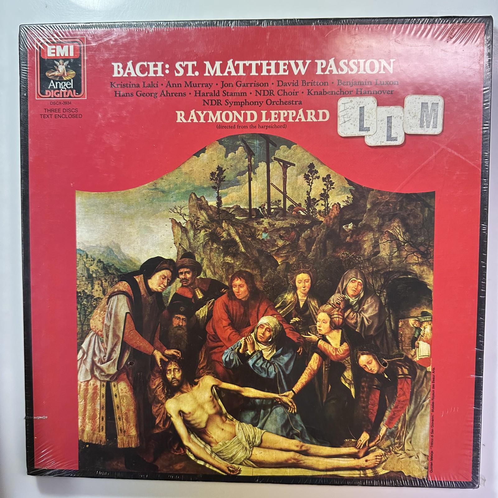 St. Matthew Passion Box Set Vinyl Record Bach Angel Digital DSCX 3934 Sealed