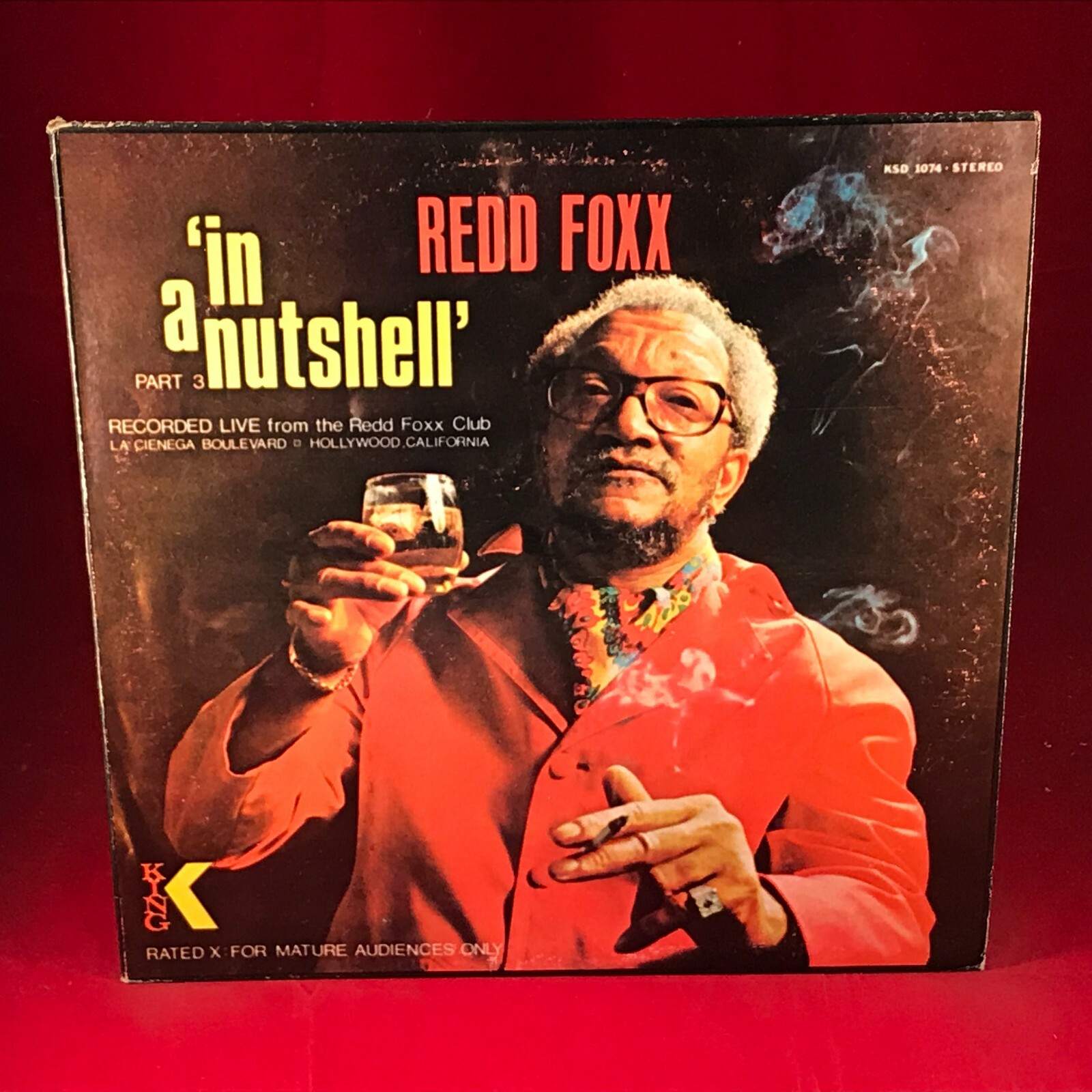REDD FOXX In A Nutshell – 1975 USA Vinyl LP live club La Cienega Boulevard