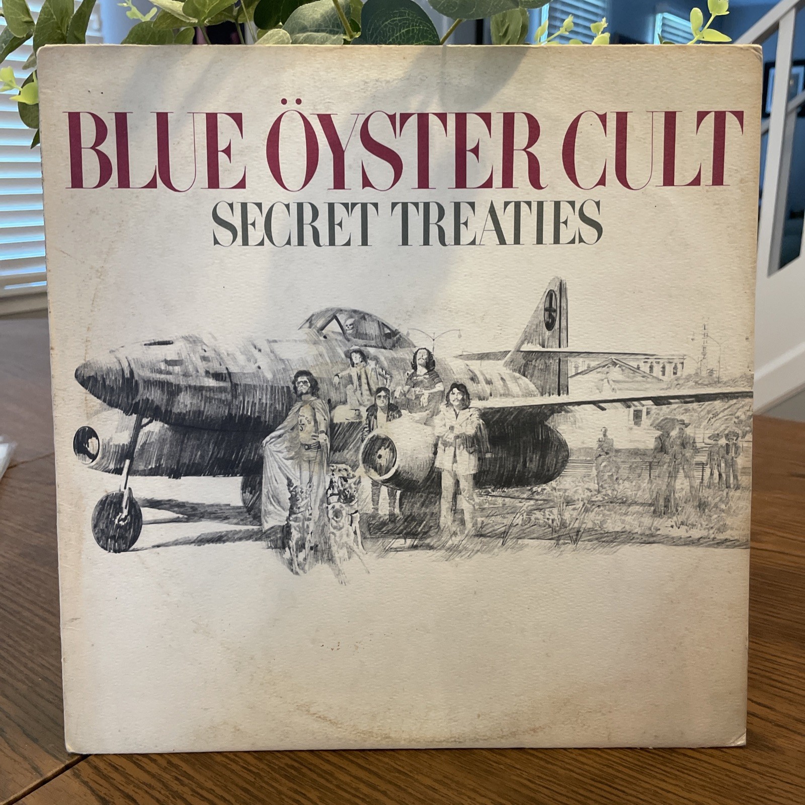 Blue Oyster Cult Secret Treaties LP Columbia KC 32858 1974 Pressing Slight Warp