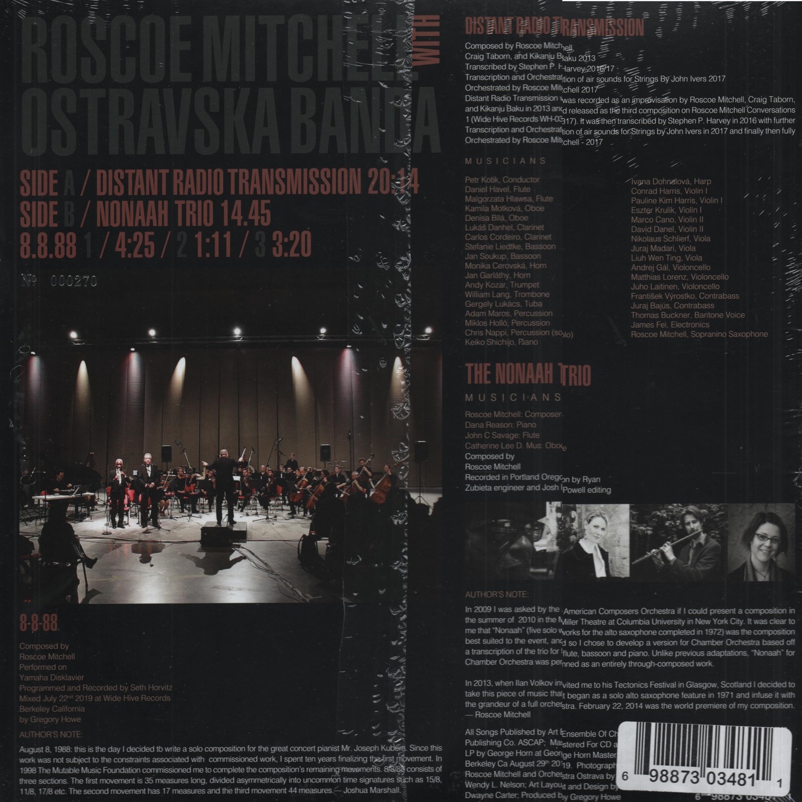 ROSCOE MITCHELL – Distant Radio Transmission Wide Hive Records WH-0348 Vinyl LP