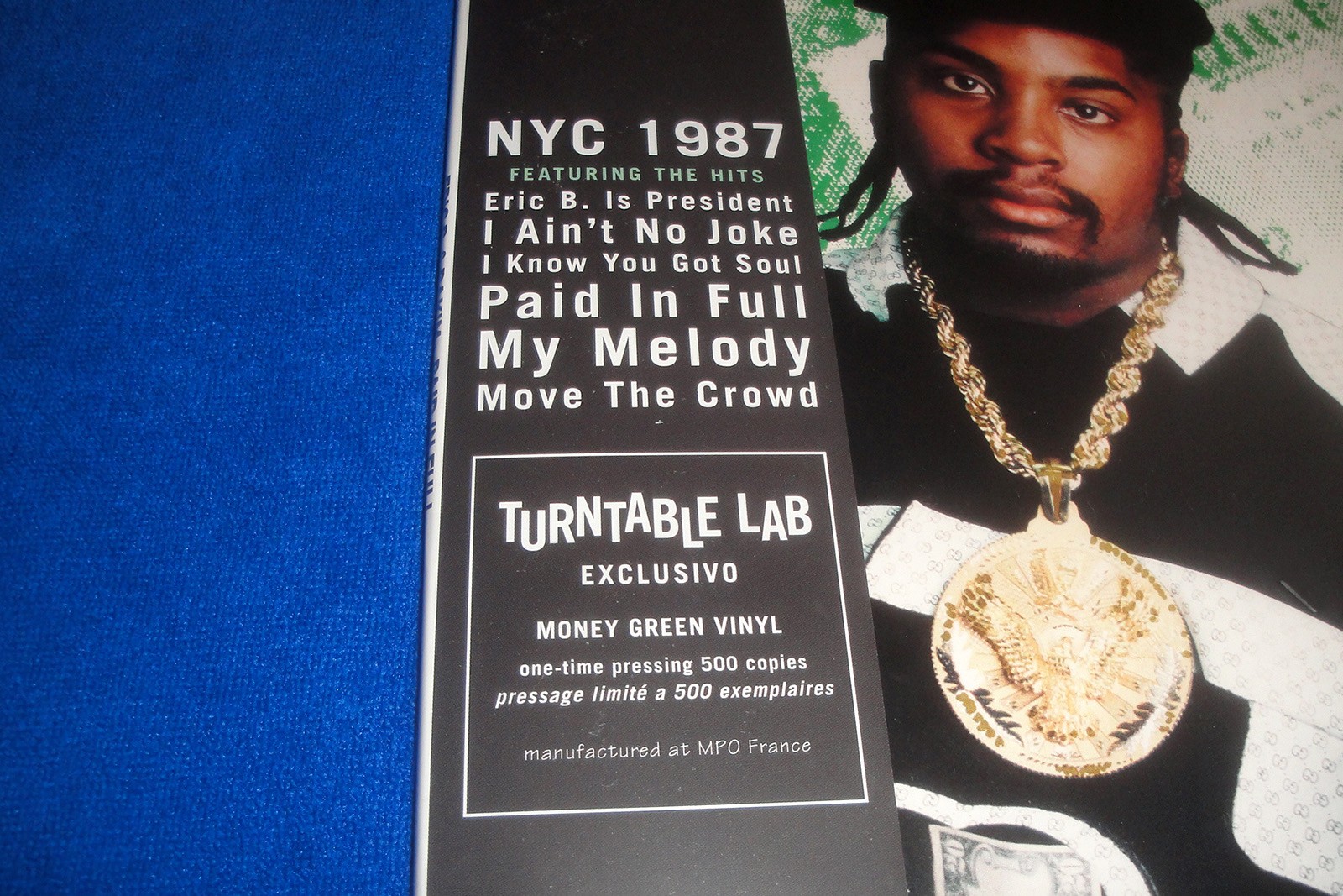 Eric B & Rakim PAID IN FULL Green Vinyl 12″LP SEALED/Turntable Lab/Is President