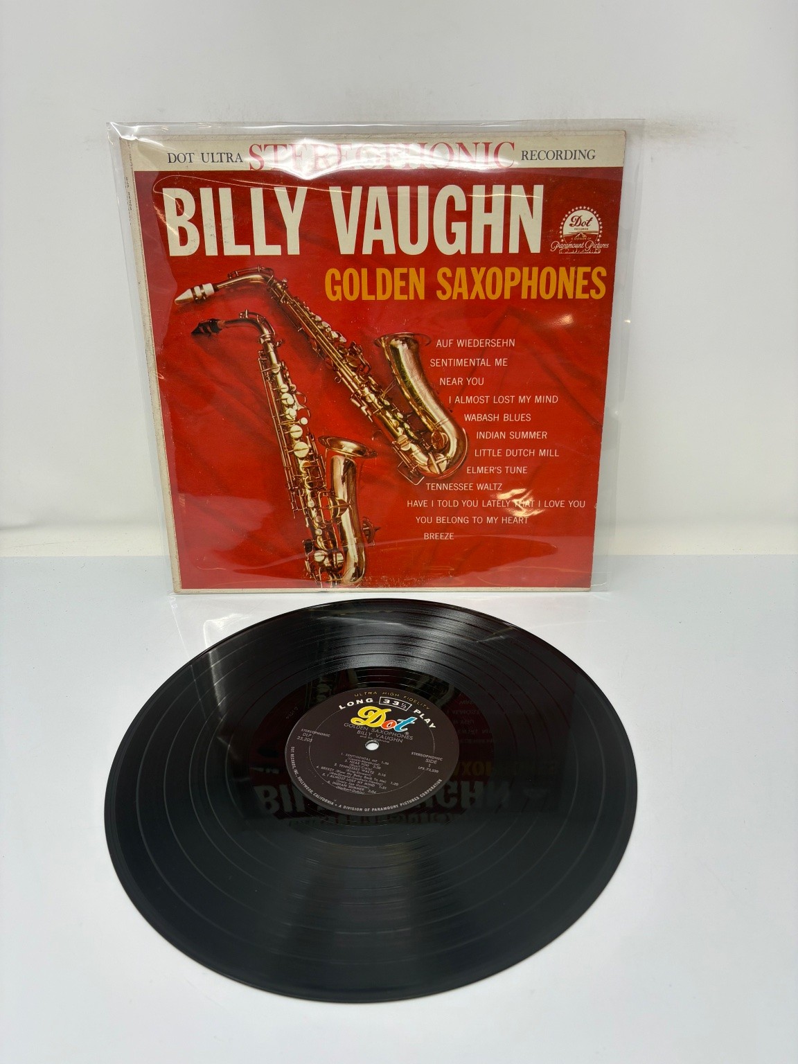 Billy Vaughn – Golden Saxophones LP Record Dot Records Jazz Easy Listening 33