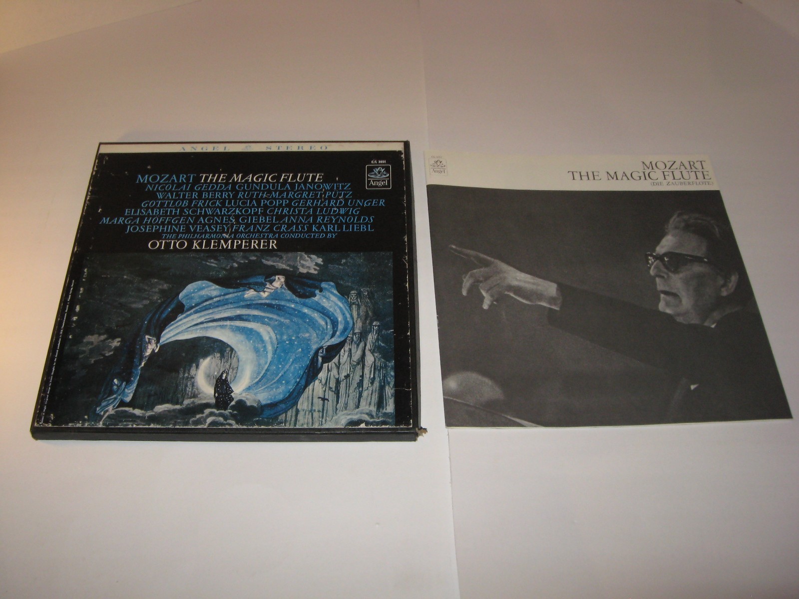 Wolfgang Amadeus Mozart Magic Flute Angel Records 3 x Vinyl LP Box Set ex bt54