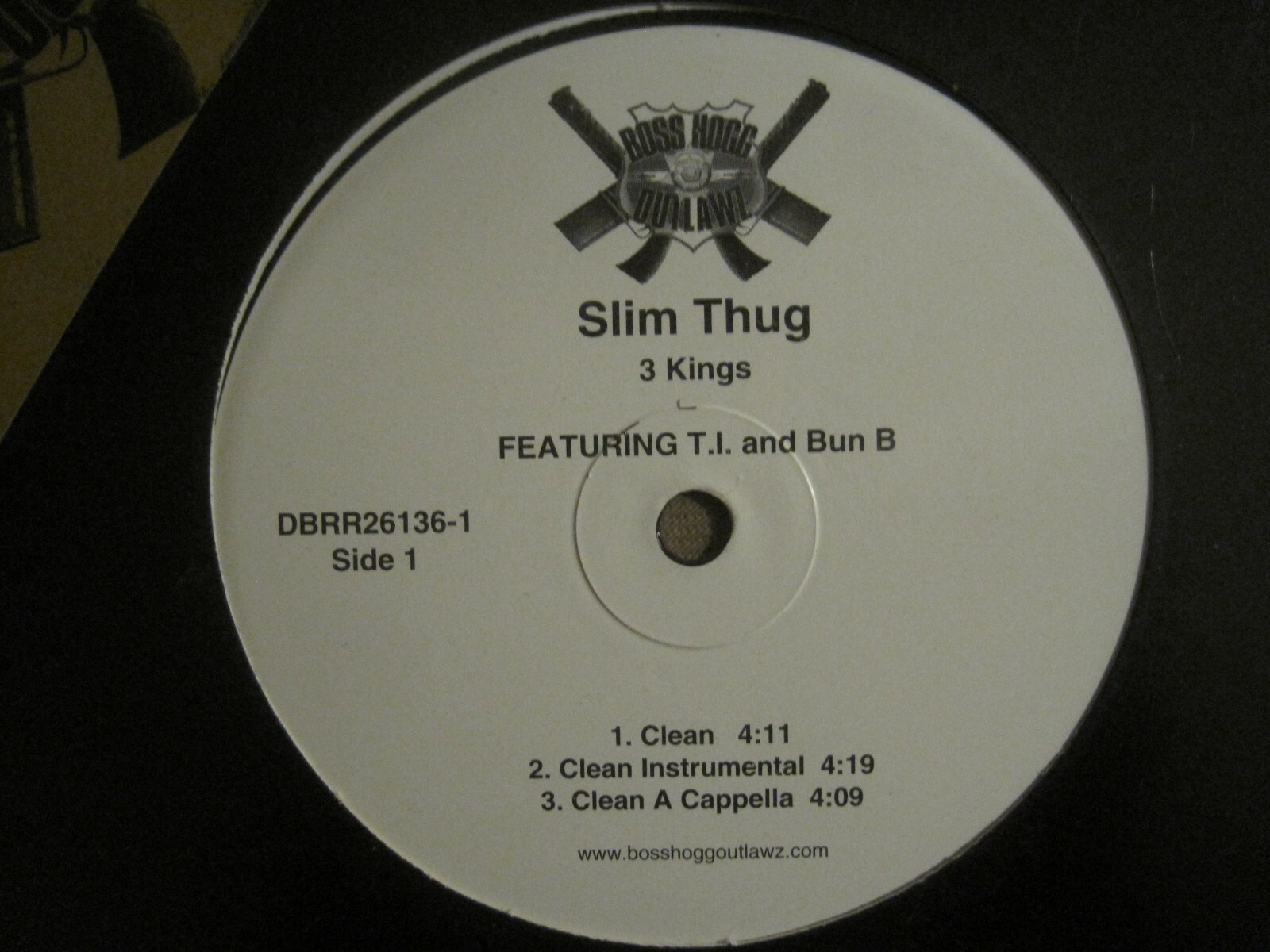 SLIM THUG FEATURING T.I. & BUN B 3 KINGS 12″ ‘2004 SOUTHERN HIP HOP RAP GEM NM-