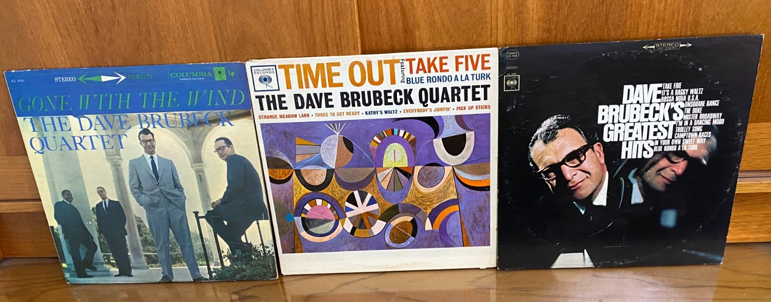 Dave Brubeck Time Out Greatest Gone Wind vinyl record lot 3 LPs Ultrasonic Clean