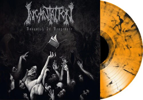 Incantation – Vanquish In Vengence – Orange / Black Marble – Vinyl Record