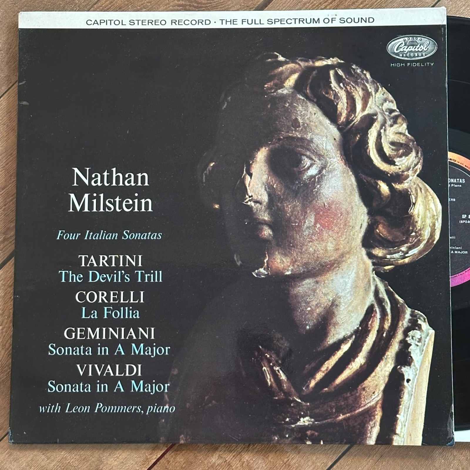 Nathan Milstein EX! ED1 UK Four Italian Sonatas Stereo Capitol lp SP 8481 Violin