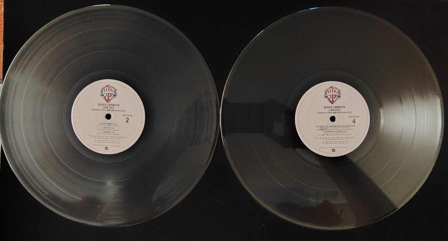 Black Sabbath Mixed Lot LP 1970s-1980s – Live Evil – Vol 4 – Heaven Hell + MORE