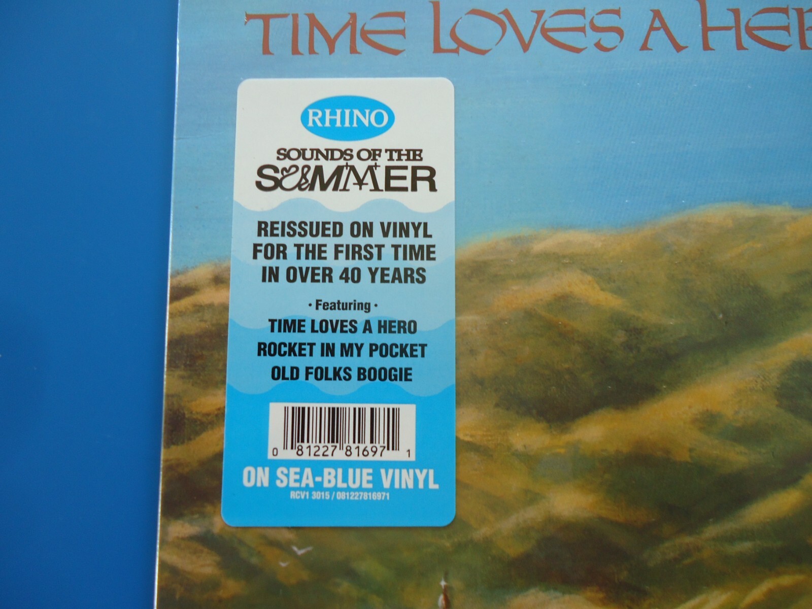 Little Feat Time Loves a Hero LP (2024) NEW Blue Vinyl Shrink Wrap Tear